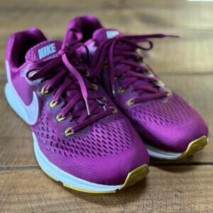 Nike Air Zoom Running Shoes Womens Size 10 Pegasus 34 True Berry EUC